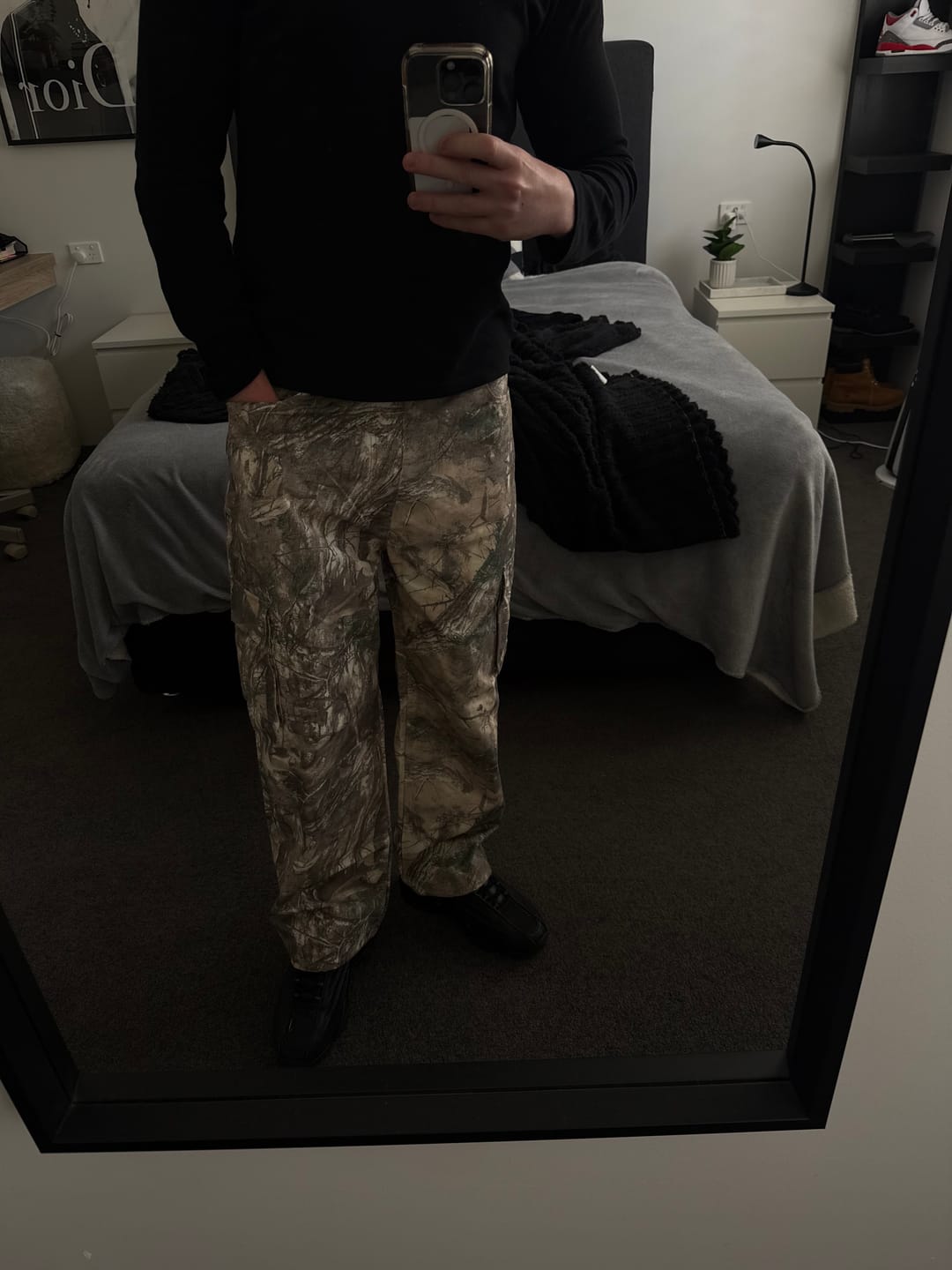 Customer photo review of Bush Camo Cargo Pants