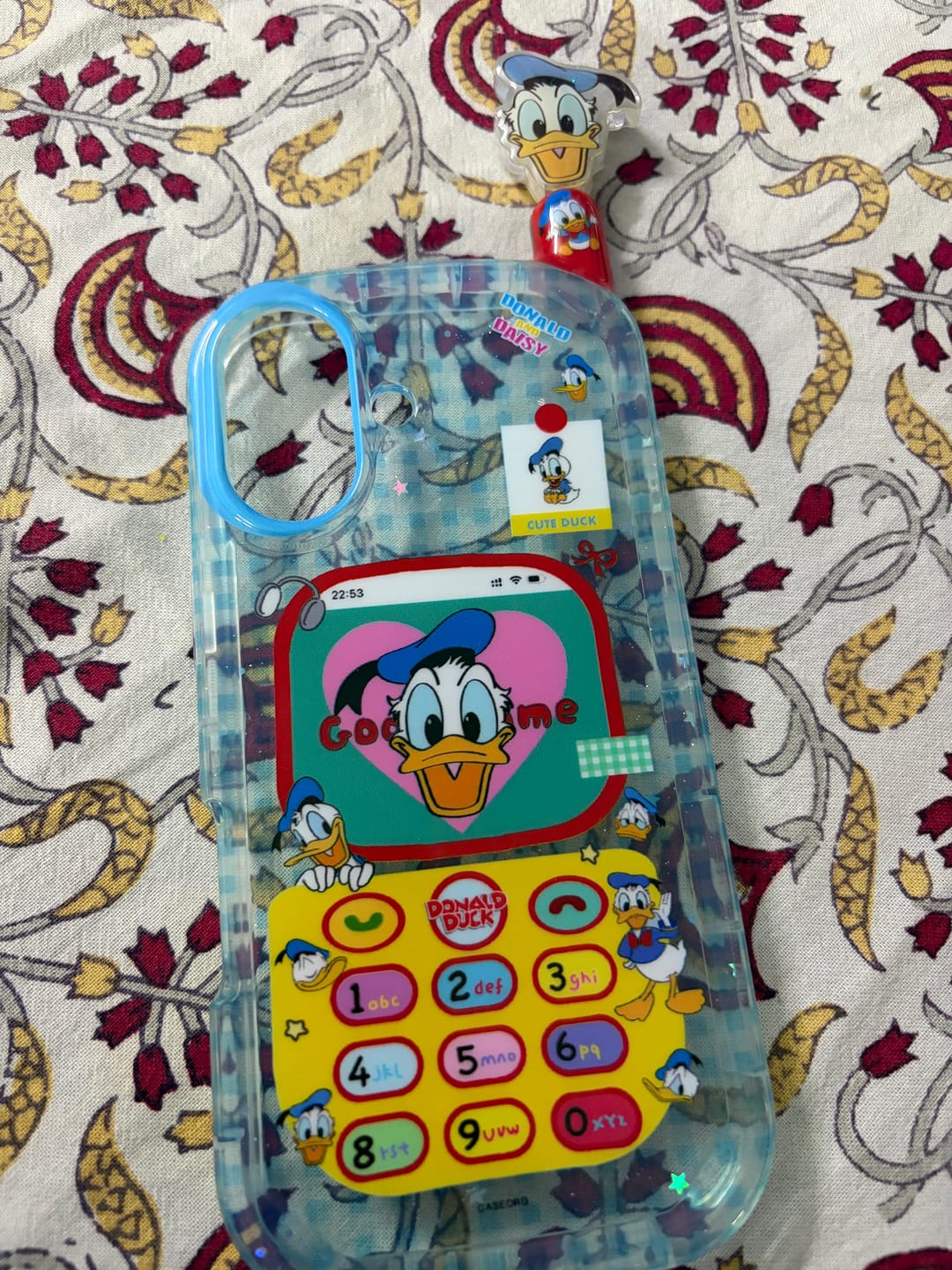 Customer photo review of Cartoon Duck iPhone Cover With Charm & Antenna