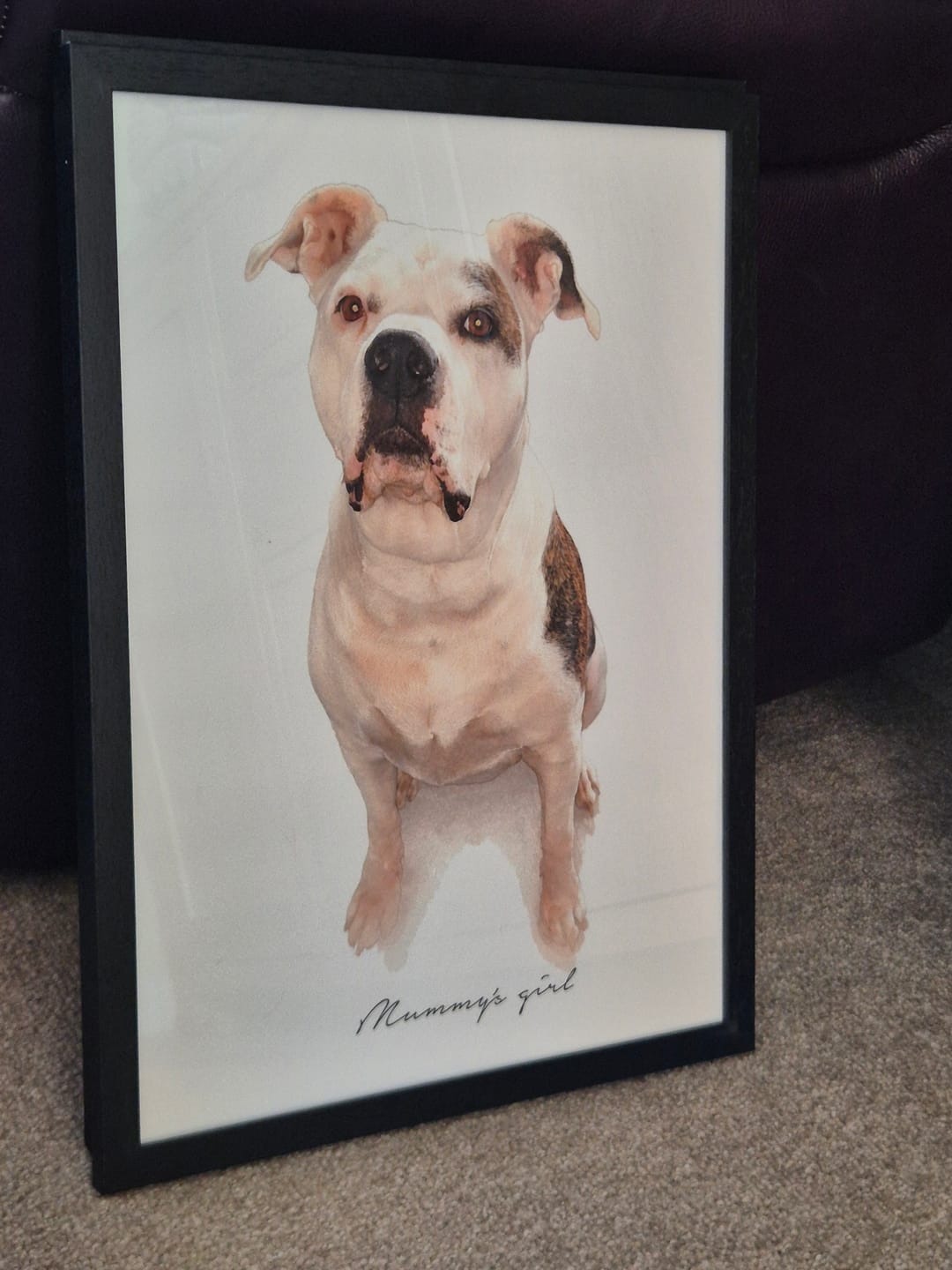 Customer photo review of Watercolours - Personalised Poster