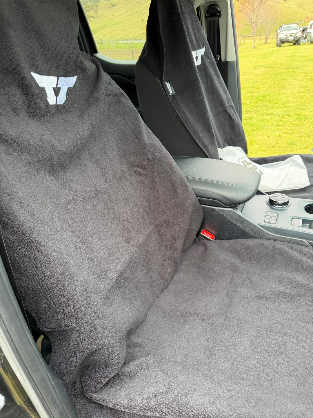 Customer photo review of Waterproof Car Towel Seat Cover