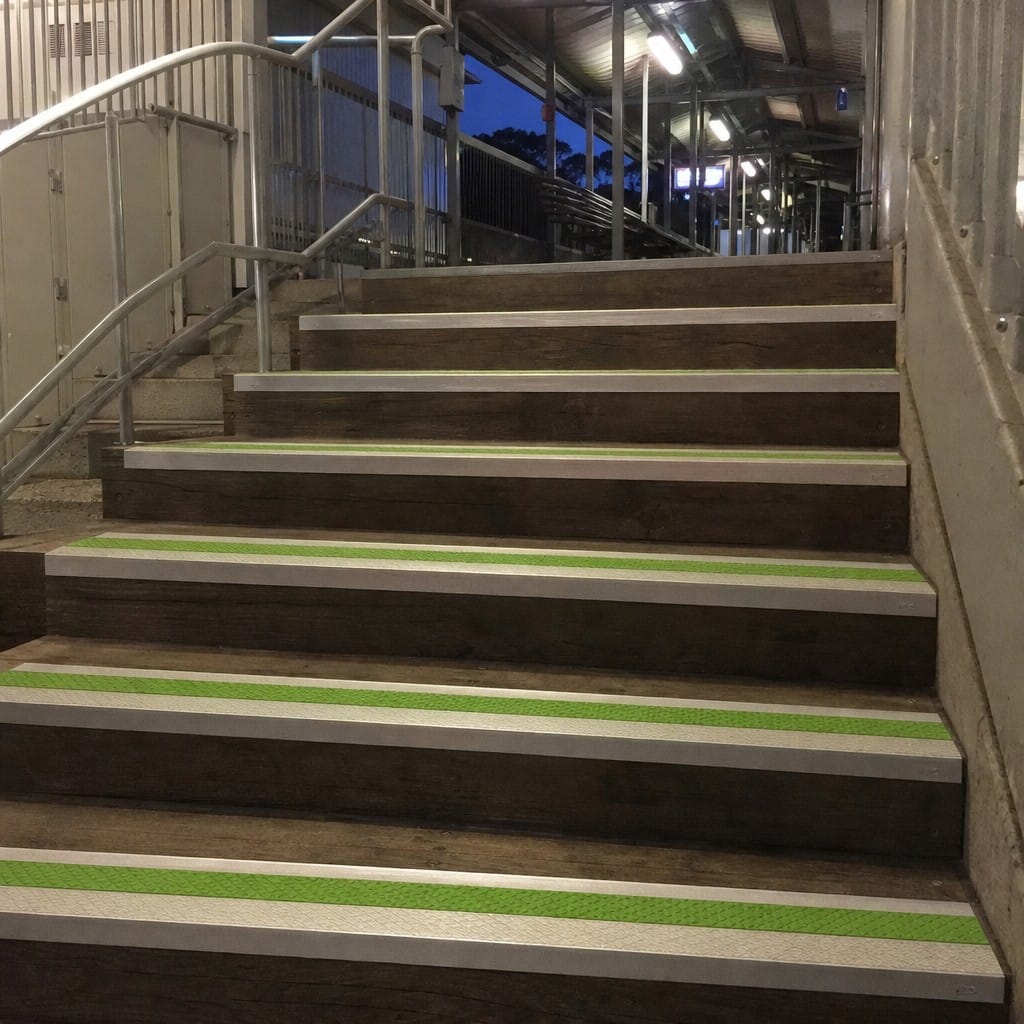 Customer photo review of Aluminium Stair Nosing 75x58mm DDA Compliant Indoor Outdoor