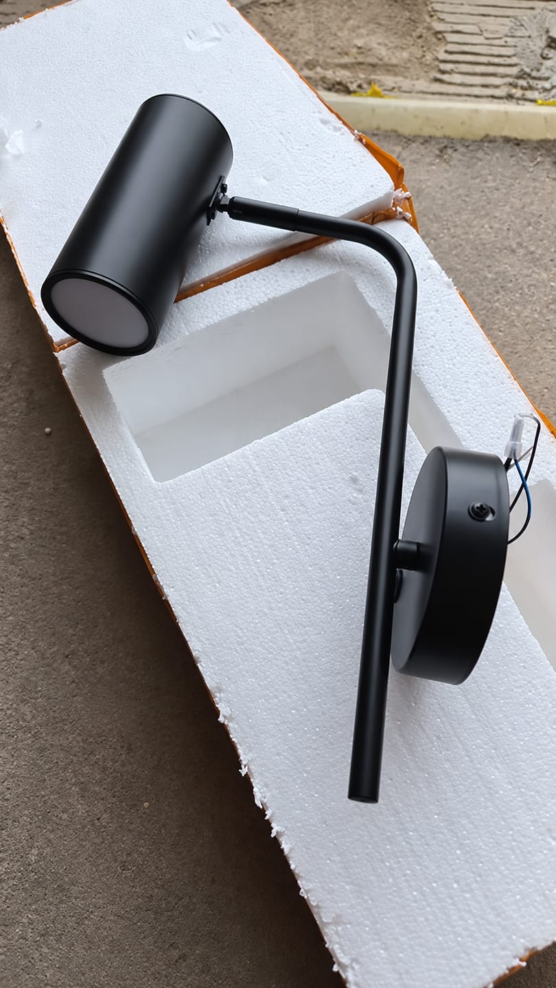Customer photo review of Adjustable Wall Lamp with Switch