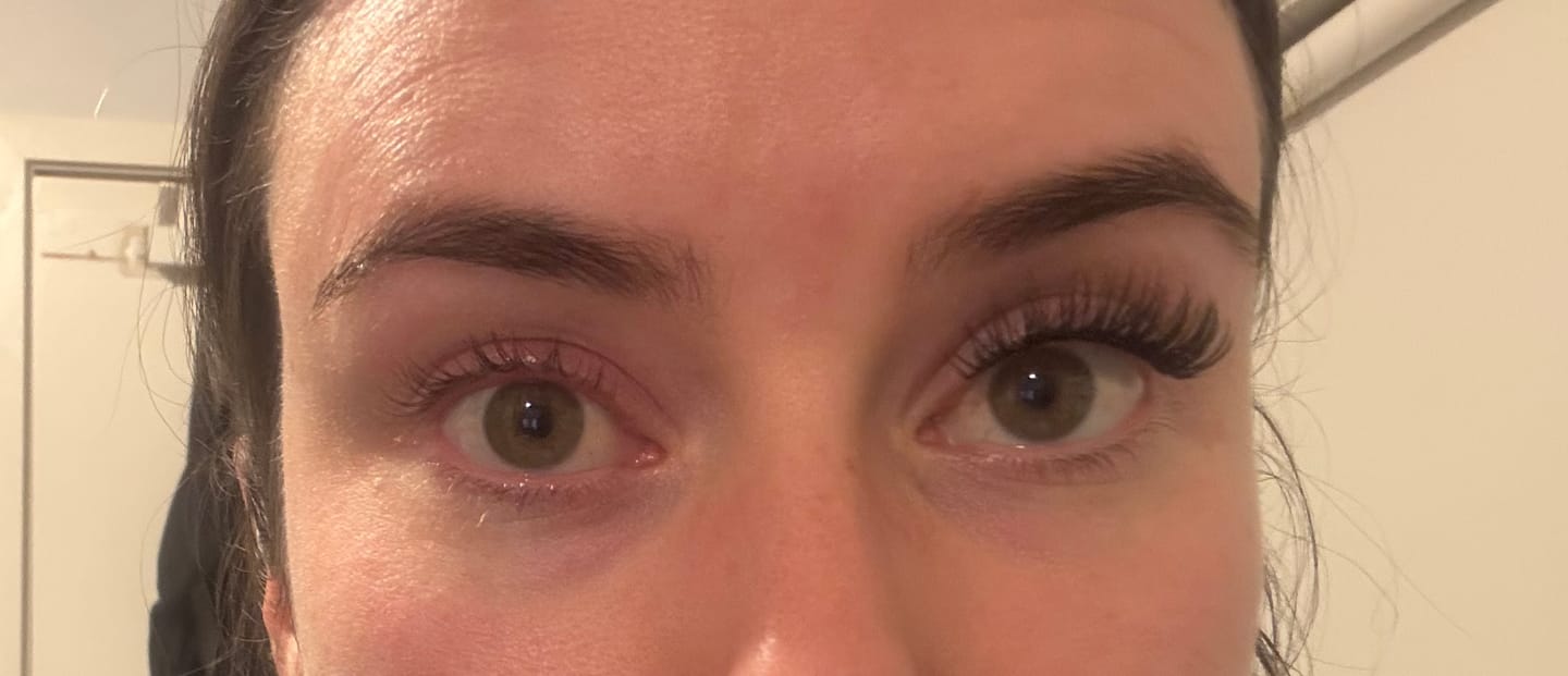 Customer photo review of Infinaluxe Gentle Lash Removal Serum (NEW)