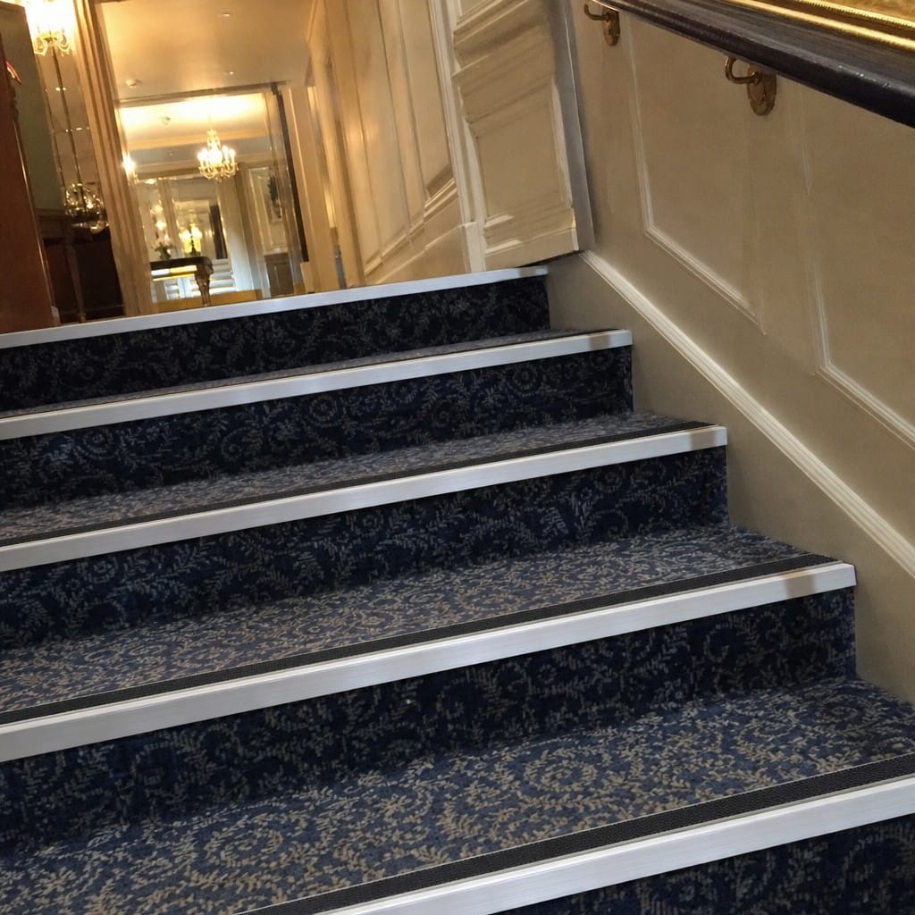 Customer photo review of Screw Fit Aluminium Anti-Slip Stair Nosing 63mm x 32mm for Indoor & Outdoor Use
