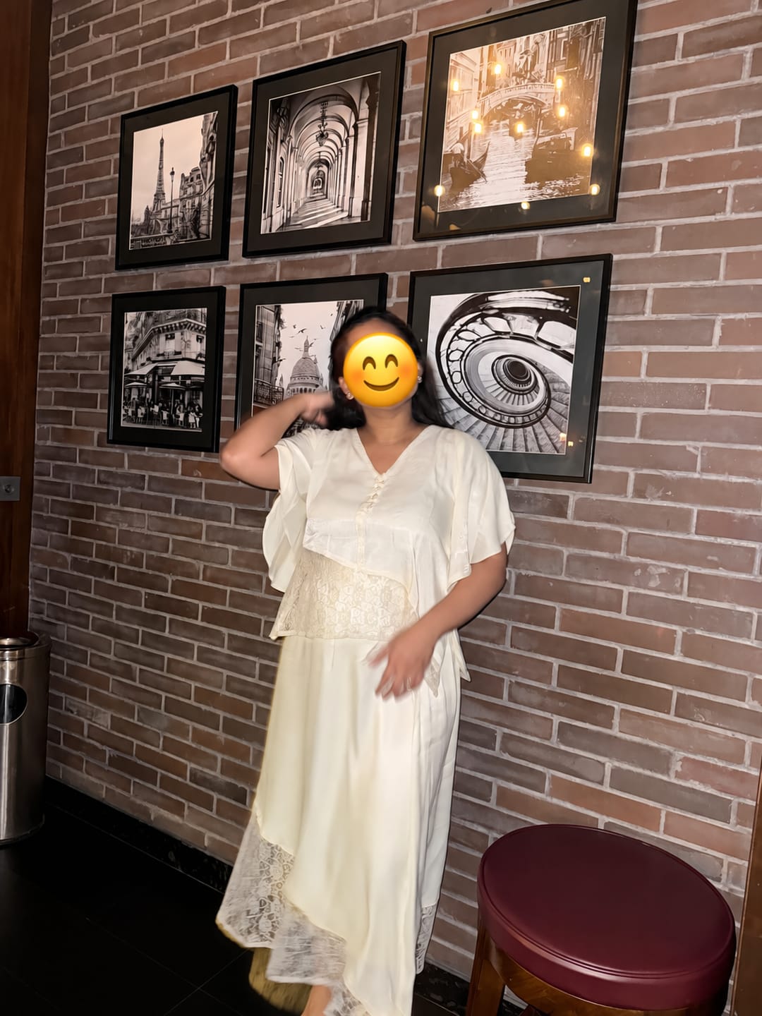 Customer photo review of The Estelle Set- Pearl White
