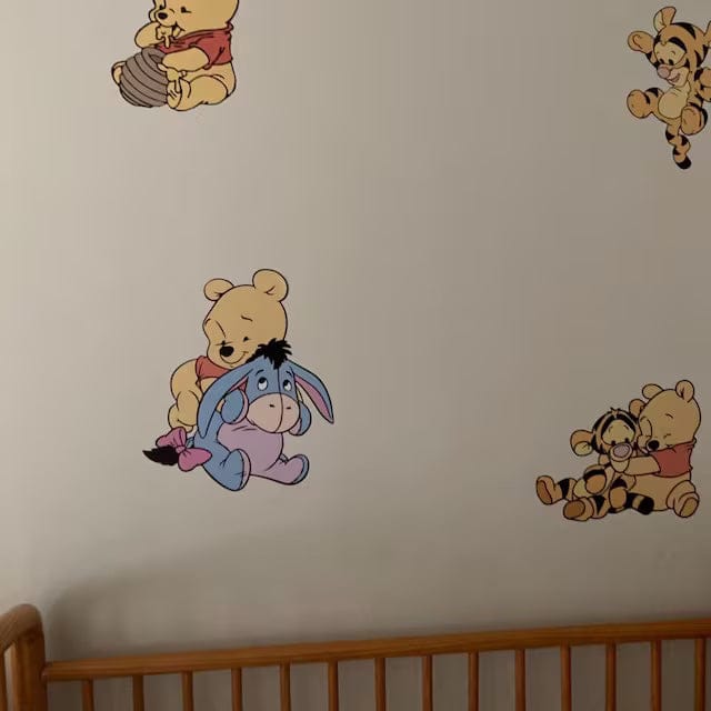 Customer photo review of Winnie Pooh Friends Wall Decal 11.8