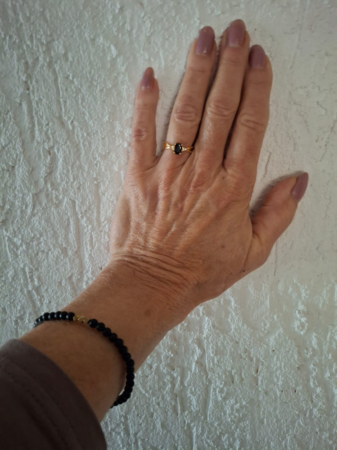 Customer photo review of Obsidian Ring - Doppelring