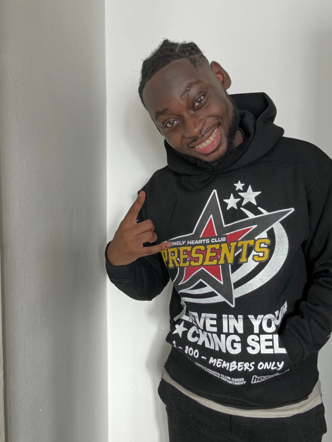 Customer photo review of Believe In Yourself Cropped Hoodie