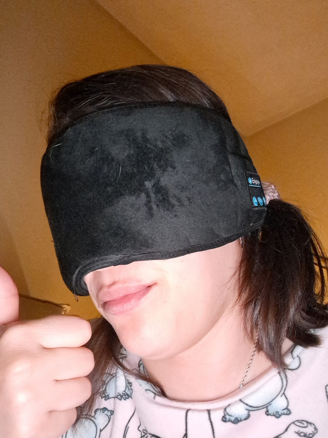 Customer photo review of Antifaz Bluetooth Premium Somnia Sleepmask®