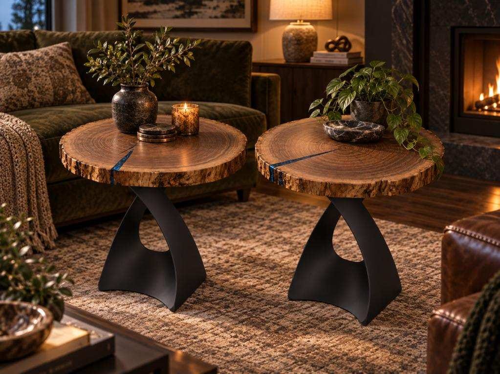Customer photo review of End Table Legs 220 Tulipe 20" H for Modern Round Tabletop