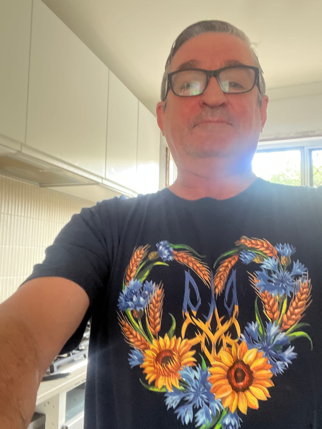 Customer photo review of Wheat, Sun, and Strength T-Shirt