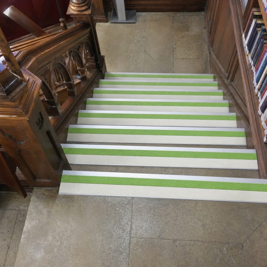 Customer photo review of Aluminium Stair Nosing 75x58mm DDA Compliant Indoor Outdoor