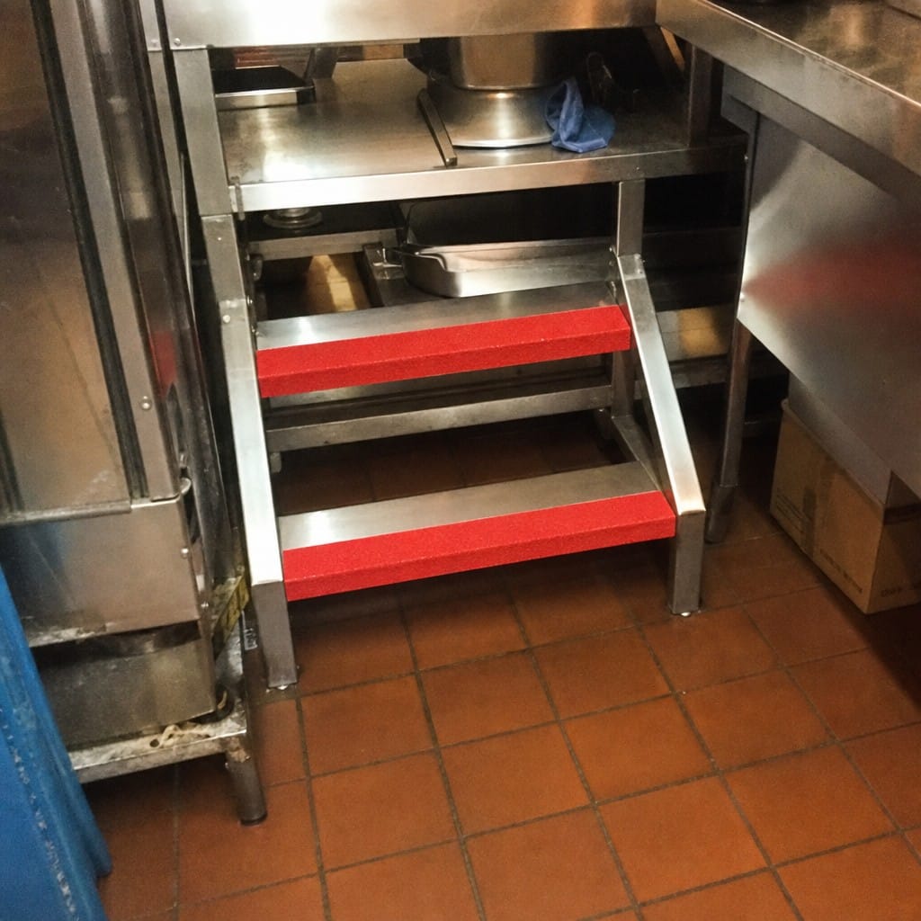 Customer photo review of Red Anti-Slip Tape | Silicon Carbide | Fire Safety & Floor Marking | 18.3m Roll