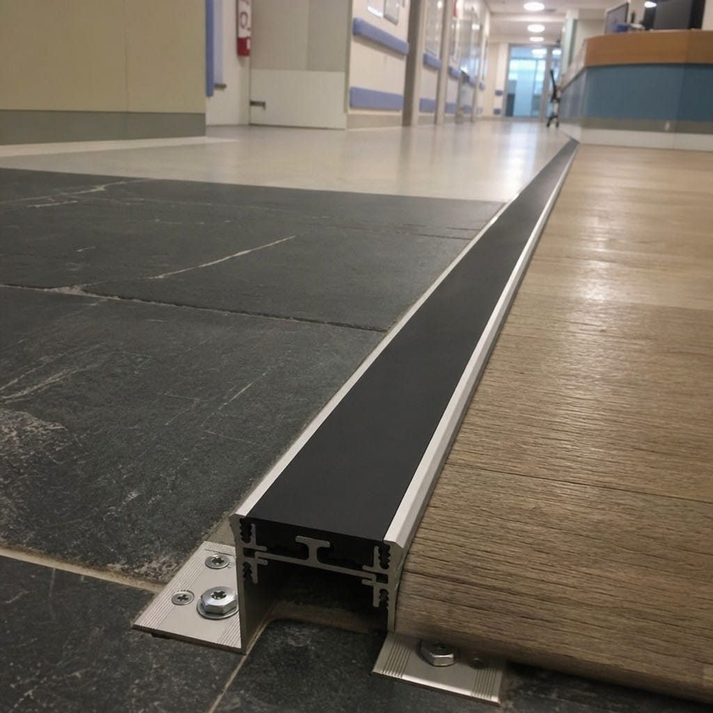 Customer photo review of Structural Aluminium Floor Joint 50mm Industrial Movement Expansion