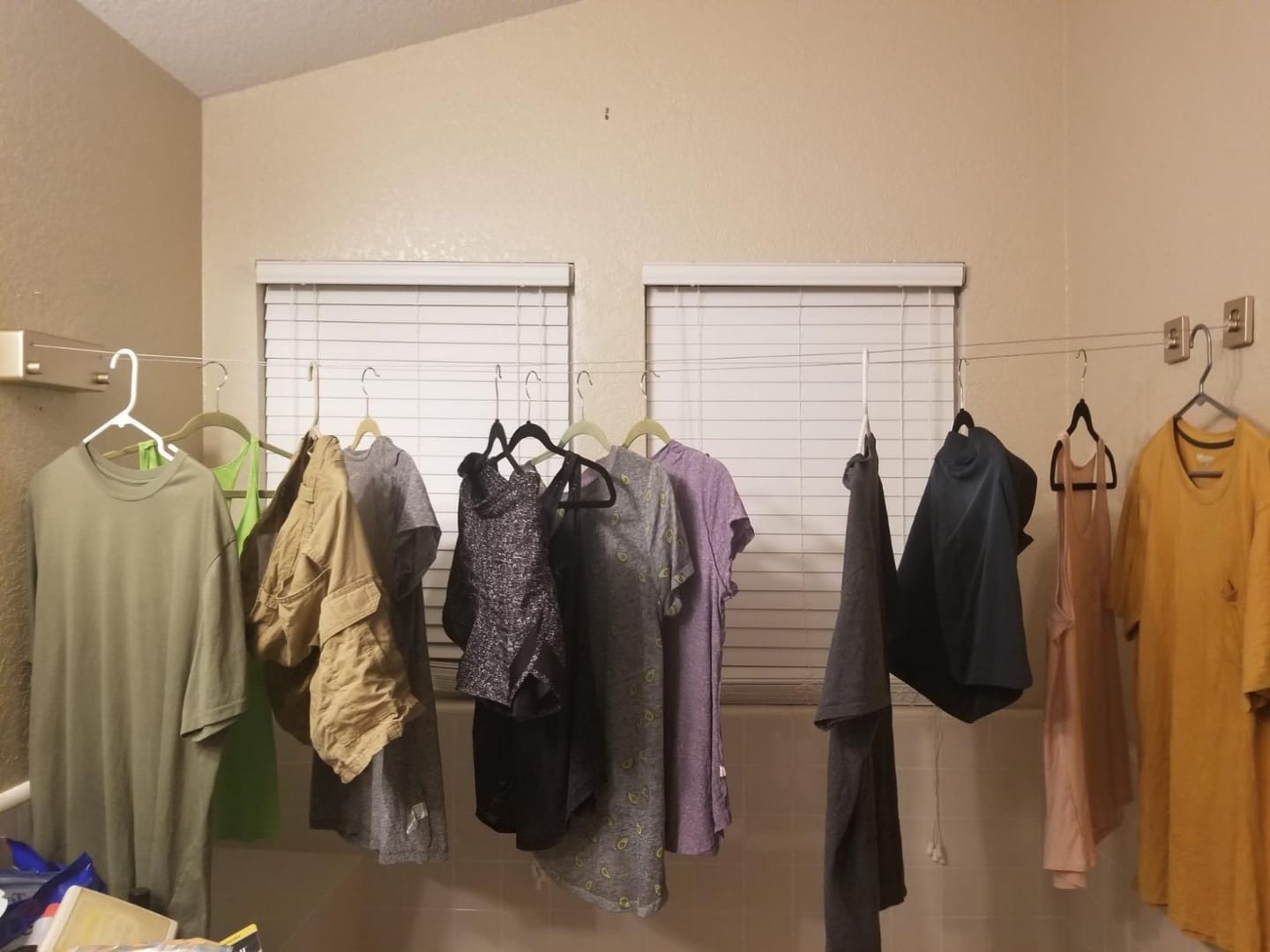 Customer photo review of DryLine™ Retractable Clothesline — 4 m Drying Line, Zero Space