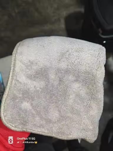 Customer photo review of OneDry™ XL One-Pass Drying Towel — Ultra-Plush Microfiber