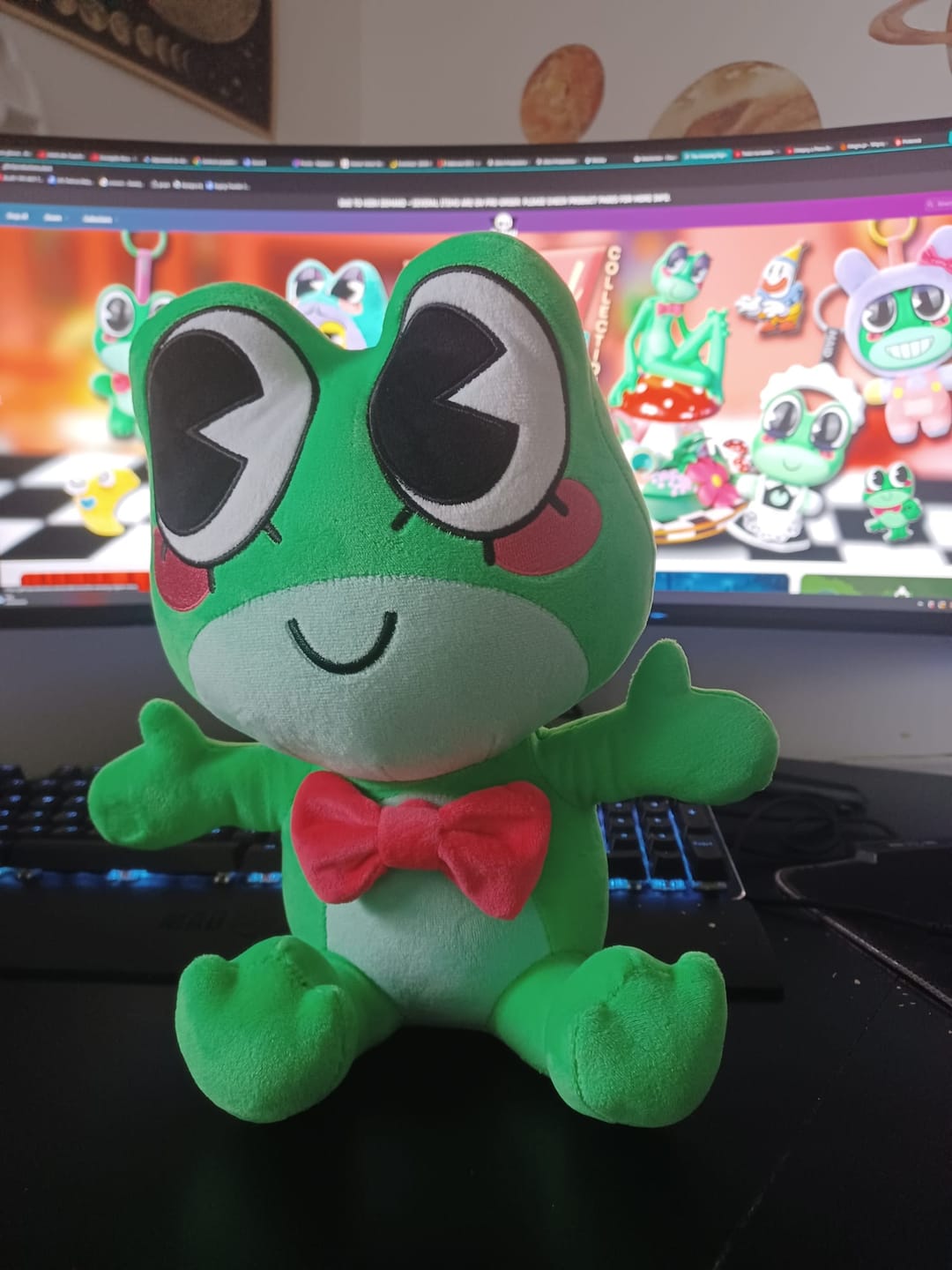Customer photo review of Ribbit Plush