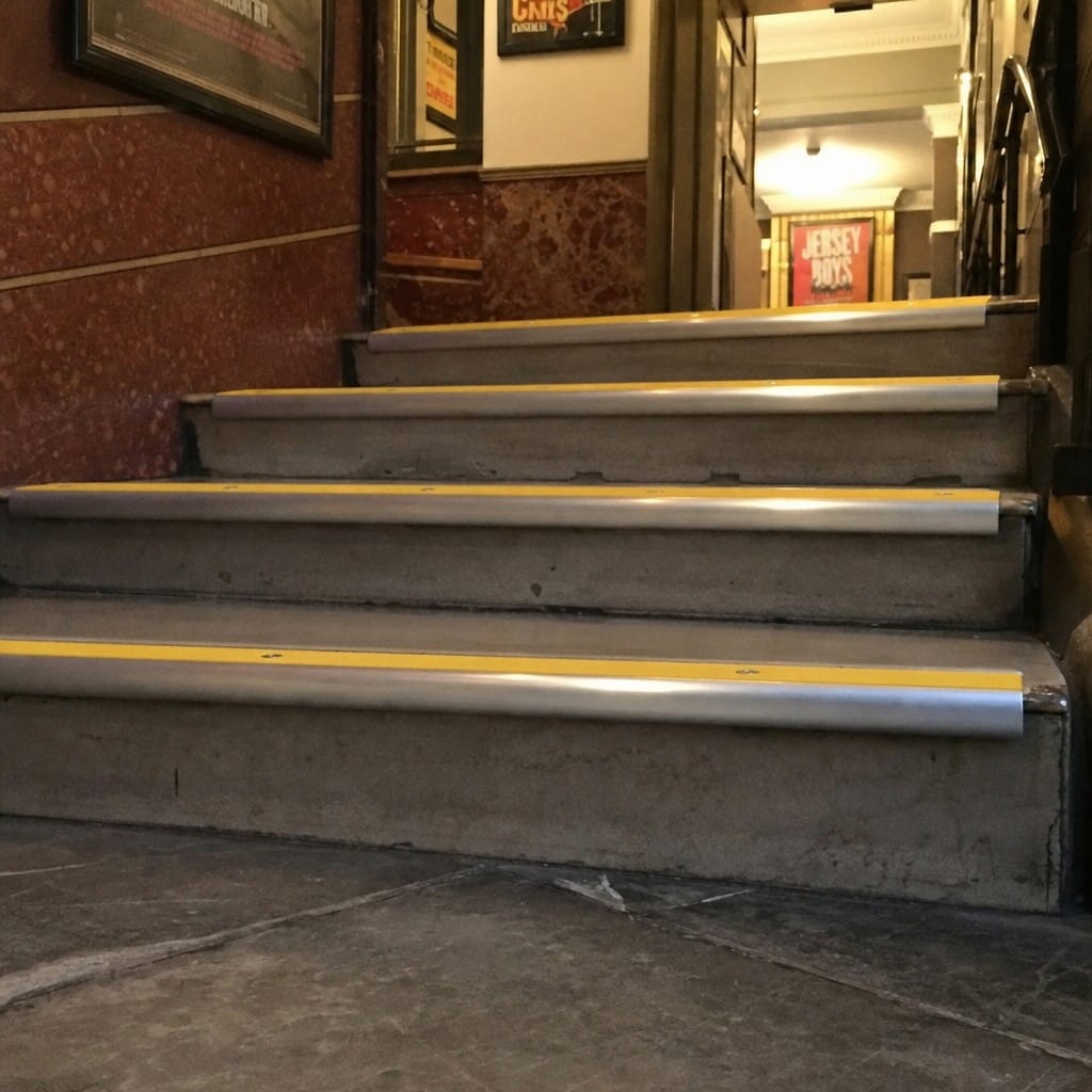 Customer photo review of Aluminium Stair Nosing 60 x 39mm Bullnose with Anti-Slip PVC Insert
