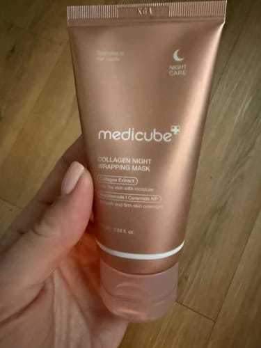 Customer photo review of Collagen Night Wrapping Mask