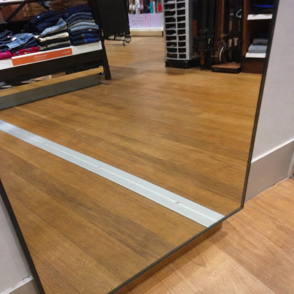 Customer photo review of Aluminium Floor Cover Plate Screw Fit 70-135mm, 6 Widths