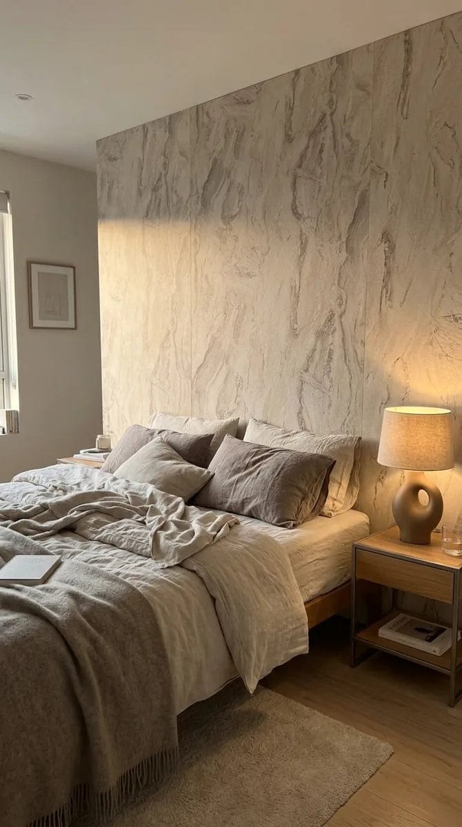 Customer photo review of Panneau PVC - Effet Pierre Gris - 250 x 120 cm – 100% Imperméable - 15 ans Garantie