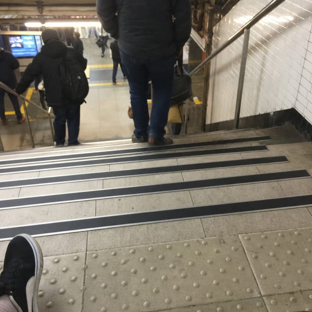Customer photo review of Heavy Duty Tile-In Stair Nosing | Ceramic & Porcelain Stair Nose Profile