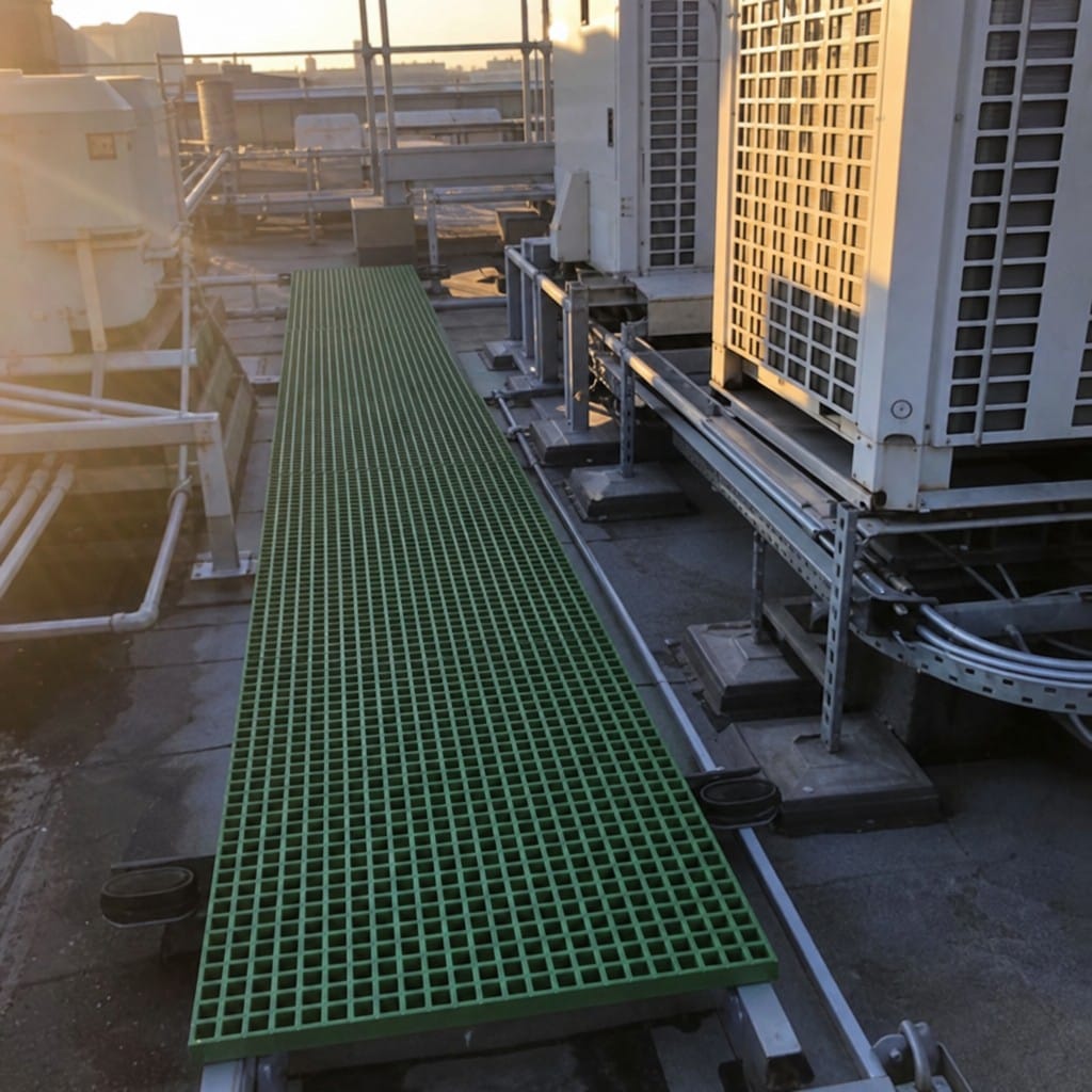 Customer photo review of GRP Grating 2000x1000x25mm Gritted Anti Slip Surface Medium Duty