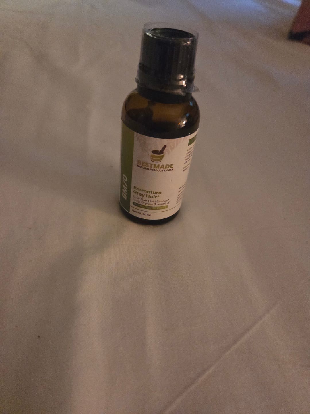Customer photo review of Grey Hair Reversal Formula (BM70) - Stress-Induced Greying, Malnourished Scalp | Homeopathic Combination Remedy, Non-Toxic, Natural, 30 mL Drops
