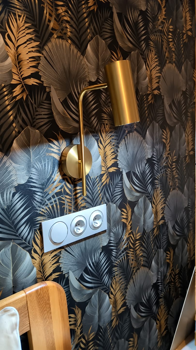 Customer photo review of Adjustable Wall Lamp with Switch