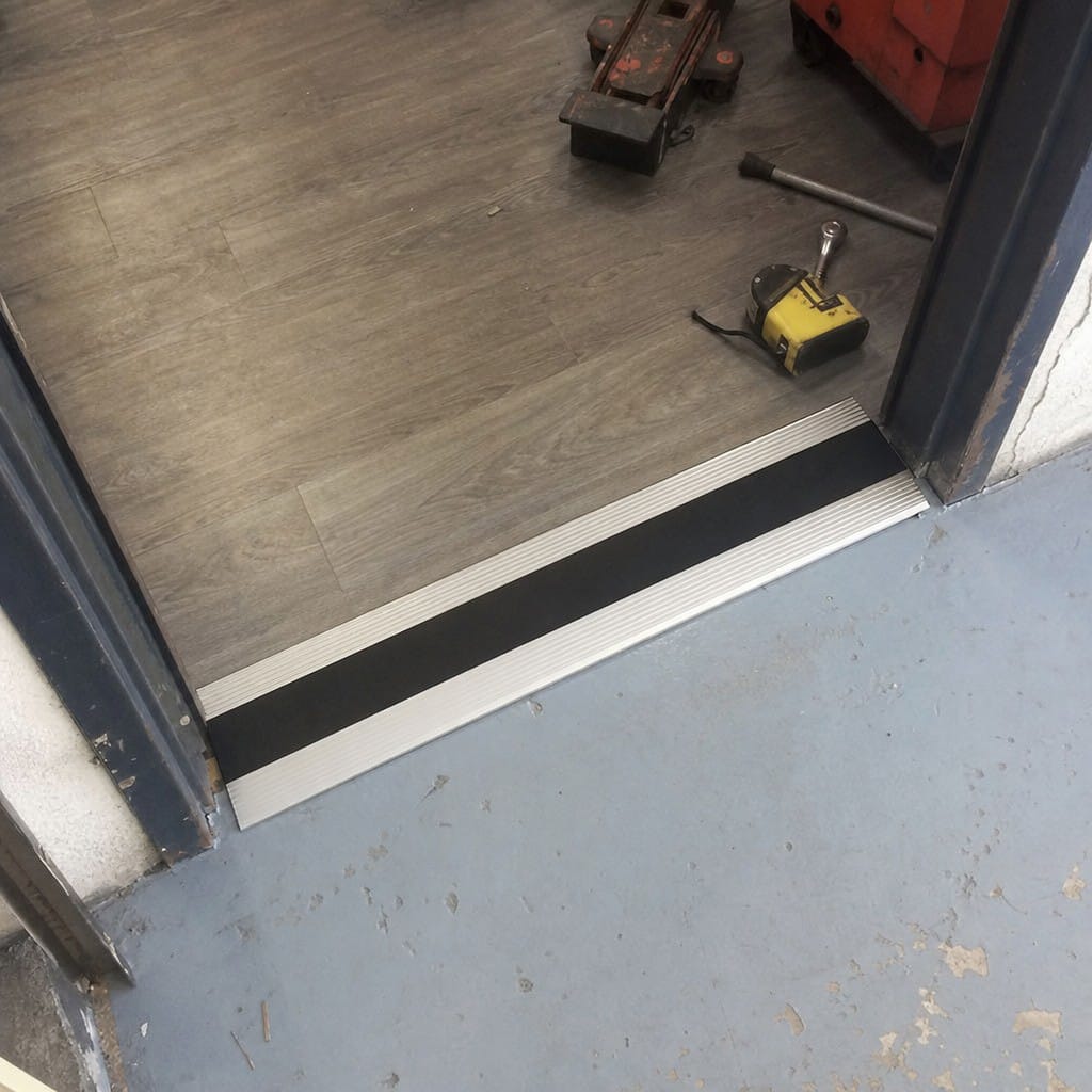 Customer photo review of Aluminium Ramp 68x13mm Vinyl LVT Transition Profile 2.7m