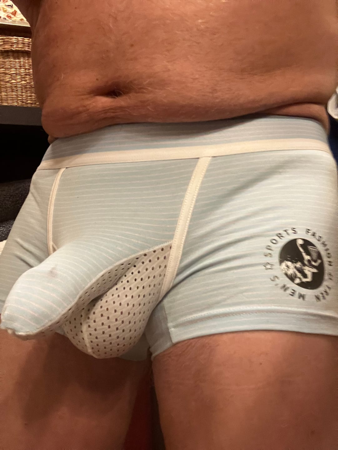 Customer photo review of 2 Pack Men’s Separate Support Pouch Cotton Trunks