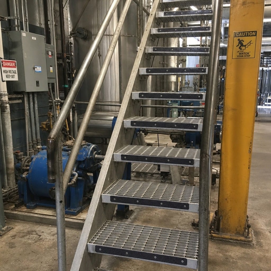 Customer photo review of Steel Treadplates 63mm 115mm Commercial Anti Slip Nosing