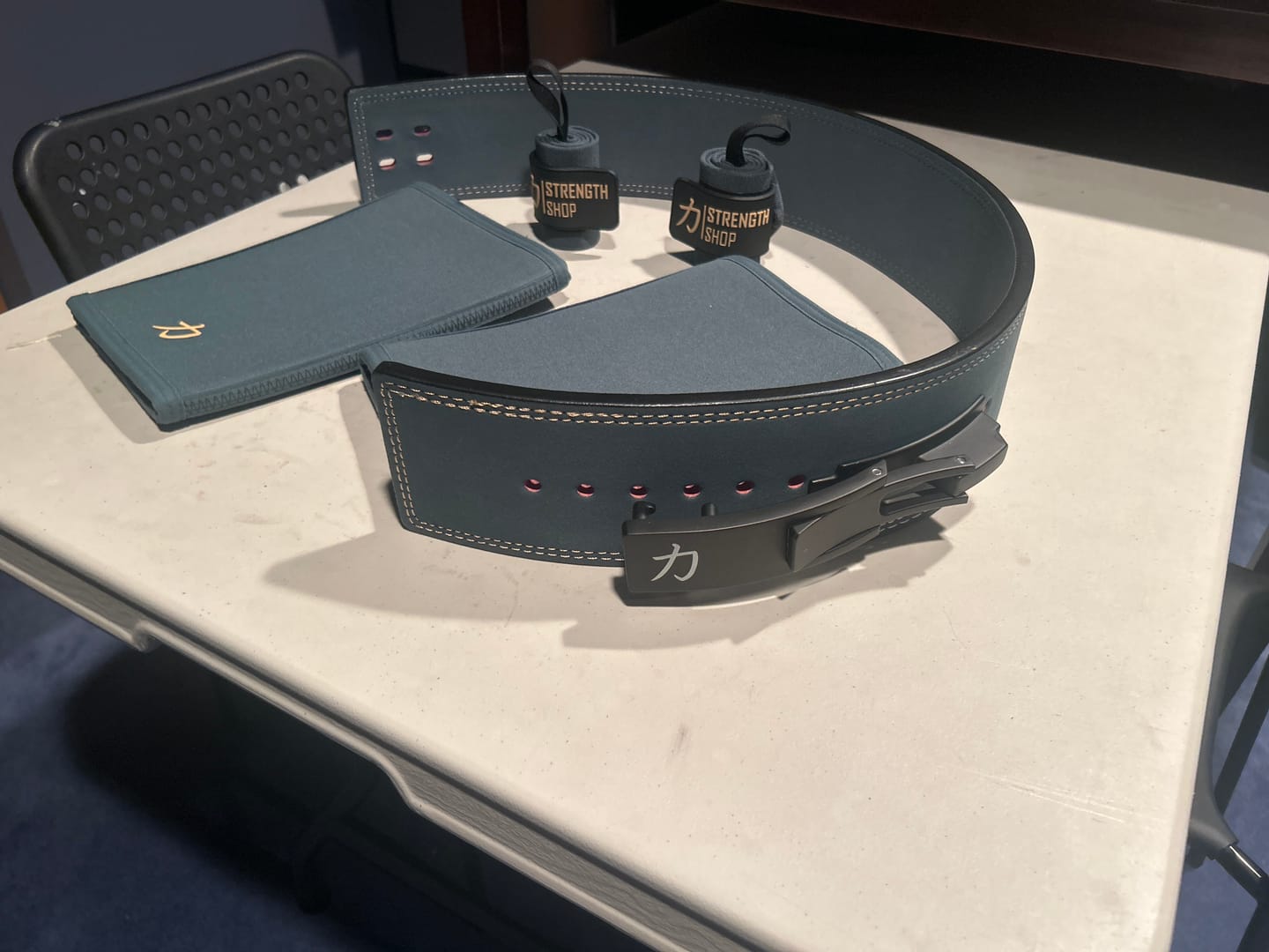 Customer photo review of 10MM Lever Belt - Vintage Green