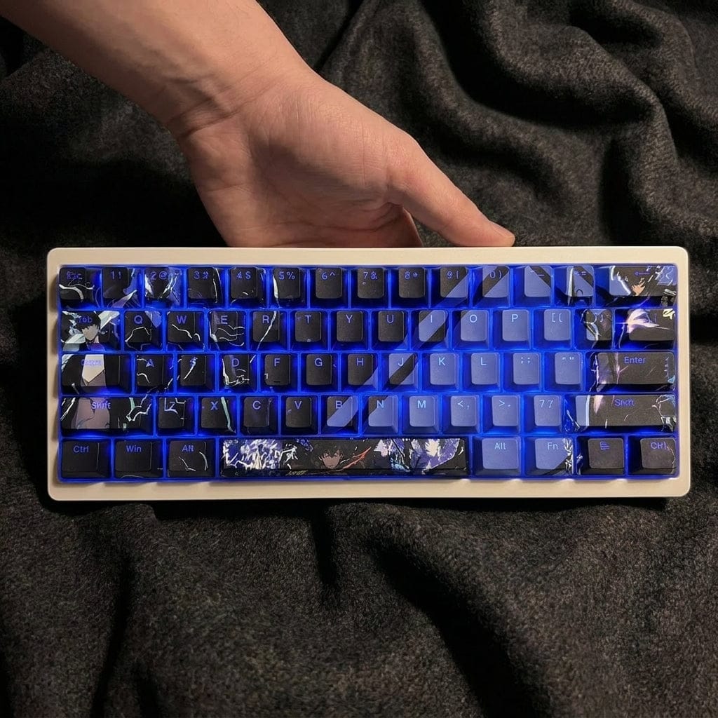 Customer photo review of Solo Leveling Keycaps
