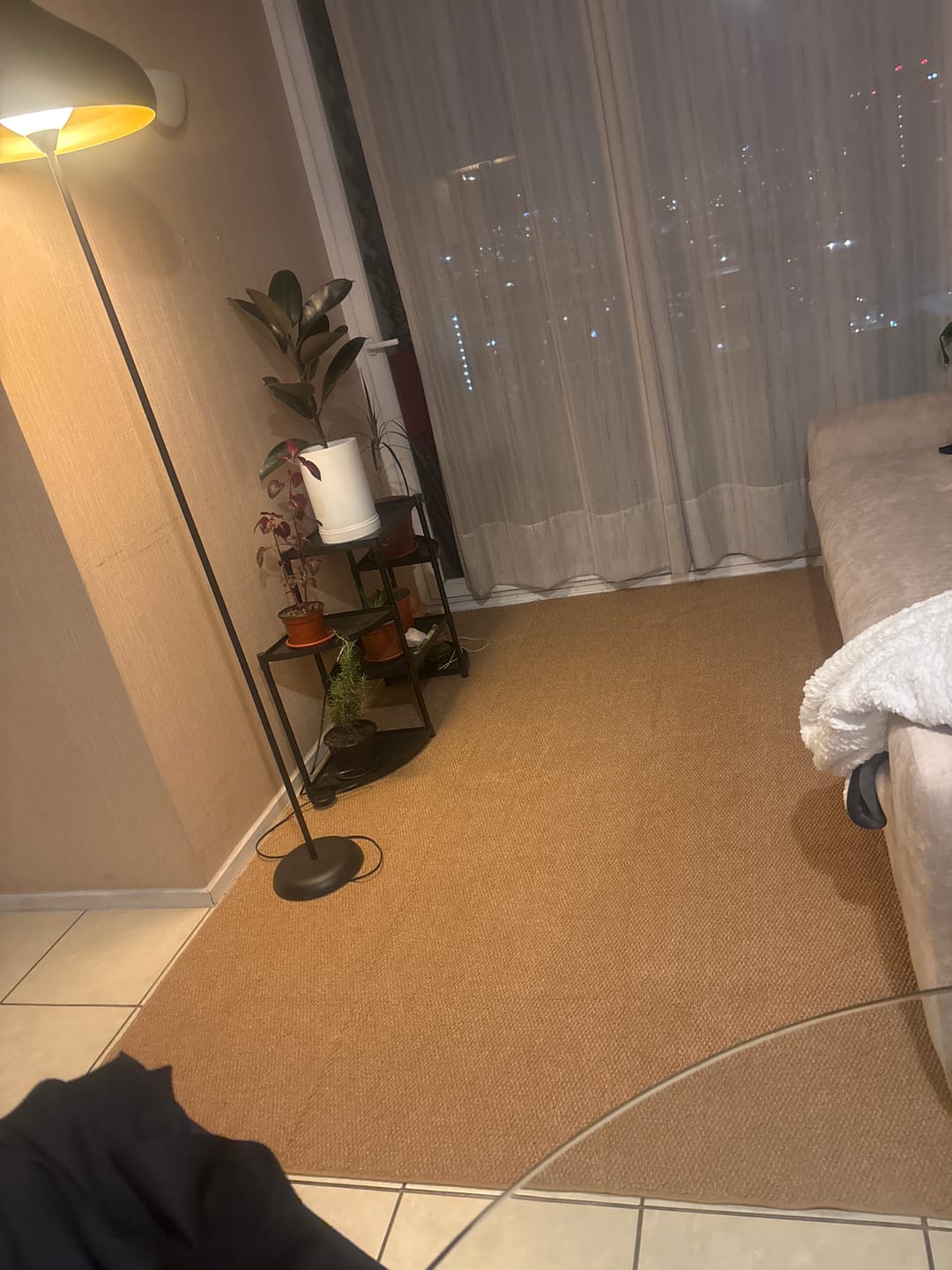 Customer photo review of Alfombra Estilo Yute Tejida Para Living Resistente Mascotas
