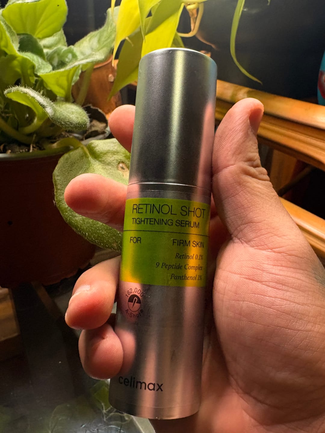 Customer photo review of Retinol Shot Tightening Serum