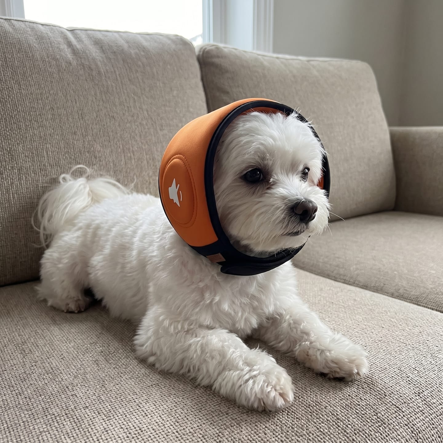 Customer photo review of Orejeras antirruido para perros