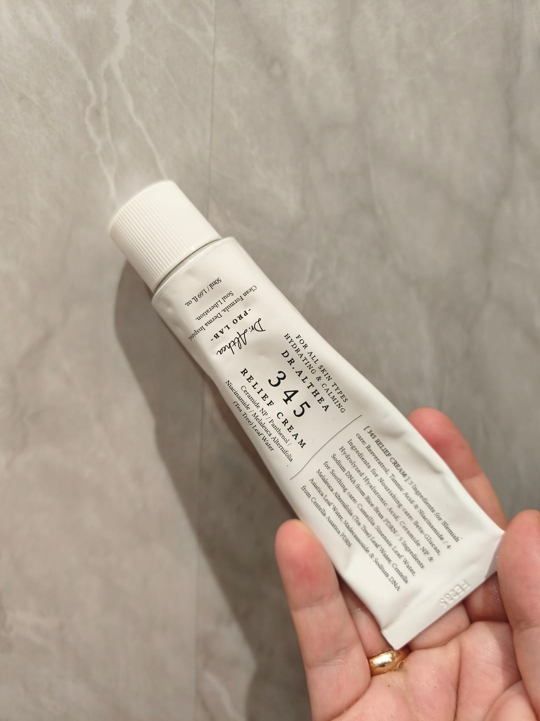 Customer photo review of Nomierinošs krēms ar resveratrolu Dr. Althea 345 Relief Cream