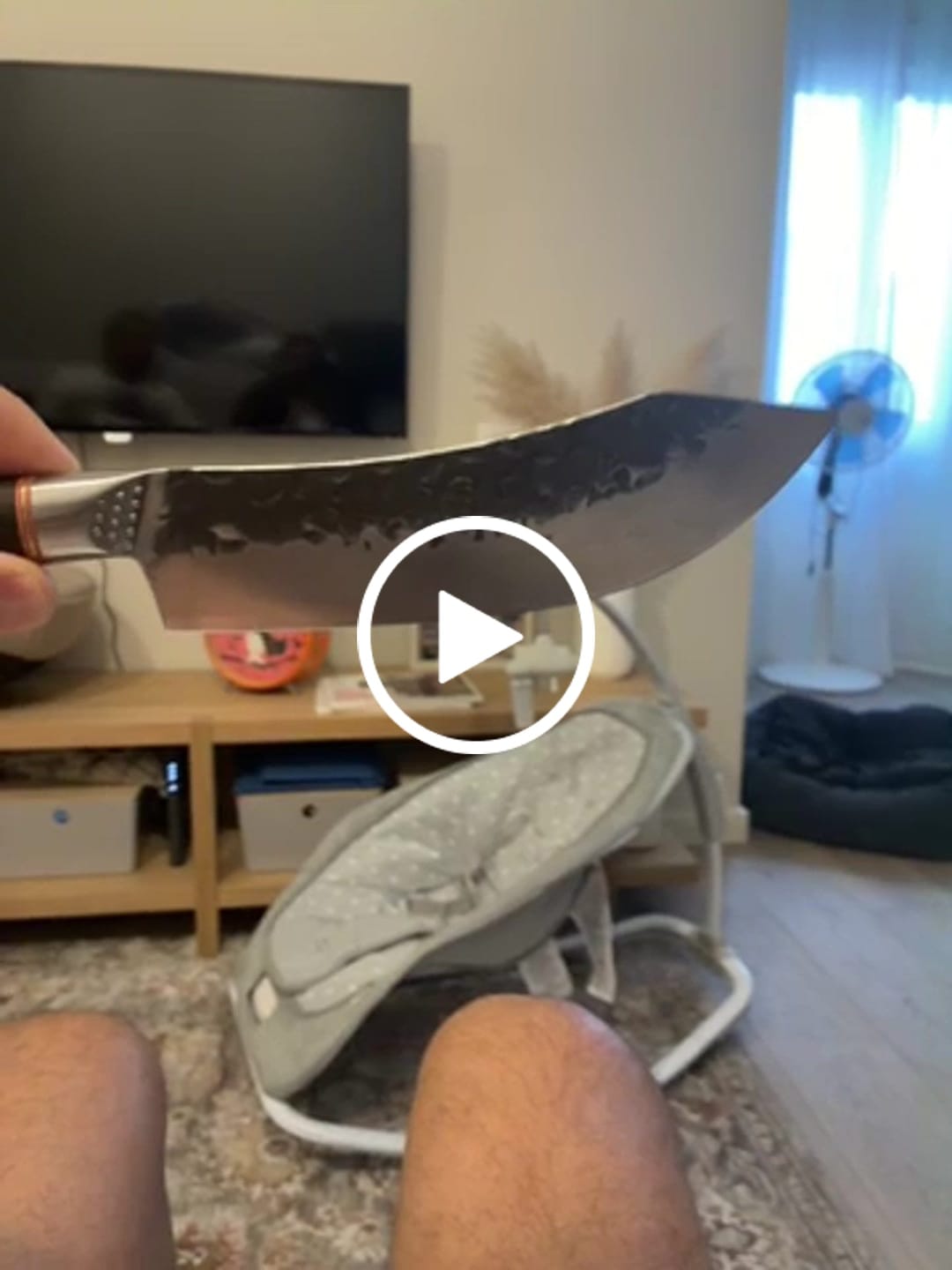 Customer video review of Cuchillo de Chef Rústico Curvado