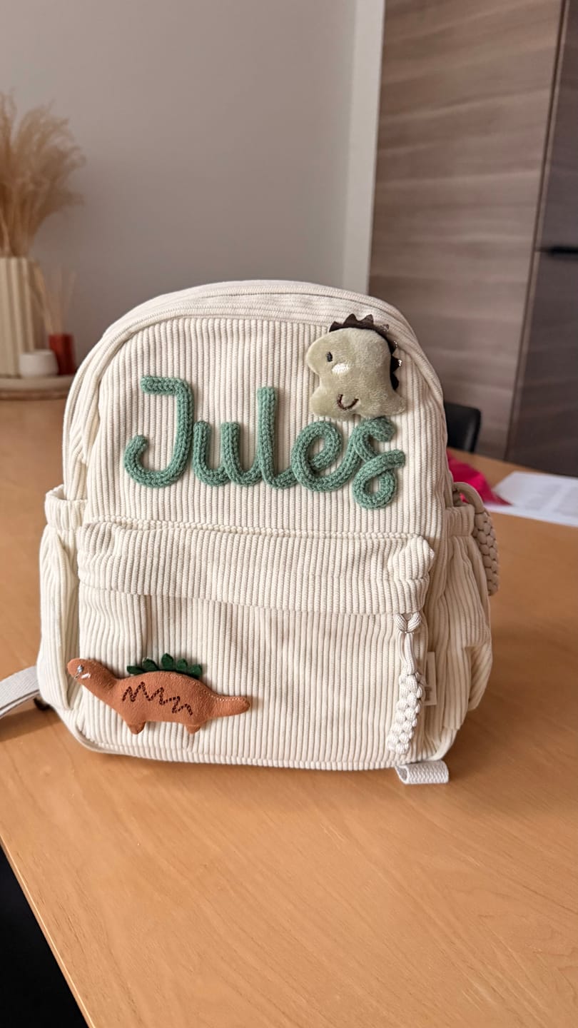 Customer photo review of K&C - Personalized Knitted Backpack