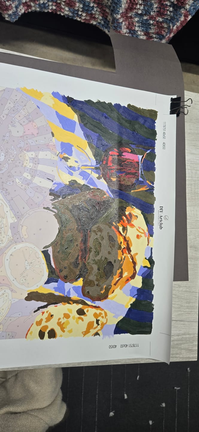 Customer photo review of Mediterranean Presents | Paint by Number