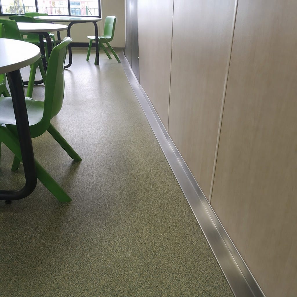 Customer photo review of Self Adhesive Stainless Steel Cover Strip 60mm, 80mm, 100mm for Hygienic Joint Concealing