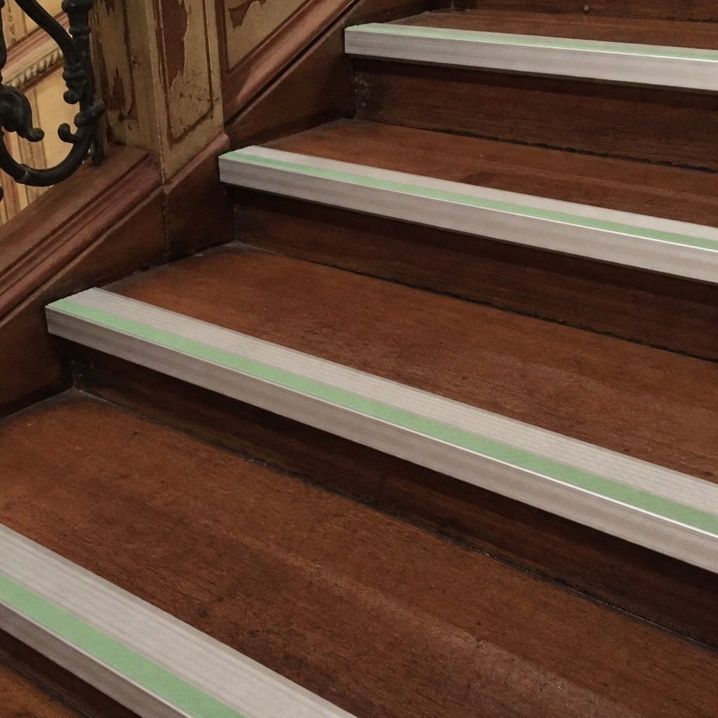 Customer photo review of Anti Slip Stair Nosing 50x30mm Commercial Aluminium Grade