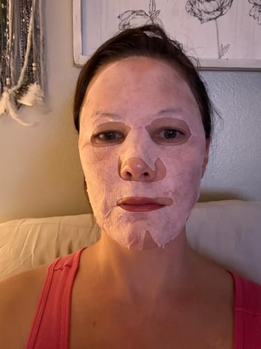 Customer photo review of PDRN Pink Vita Coating Sheet Mask