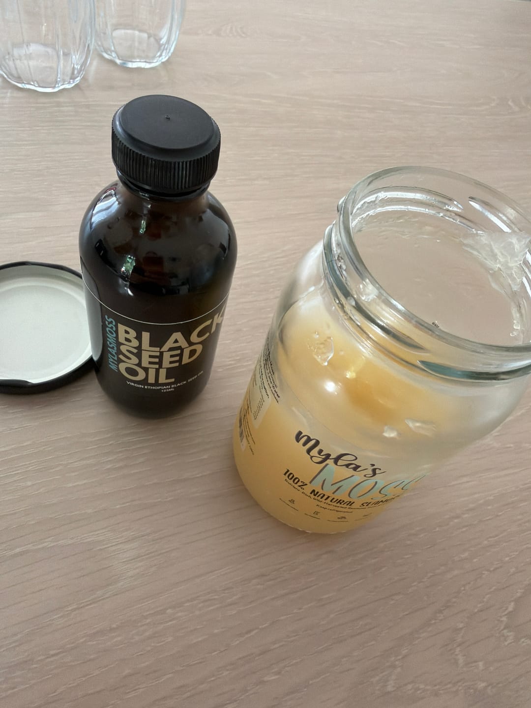 Customer photo review of Seamoss & Black Seed Oil Combo