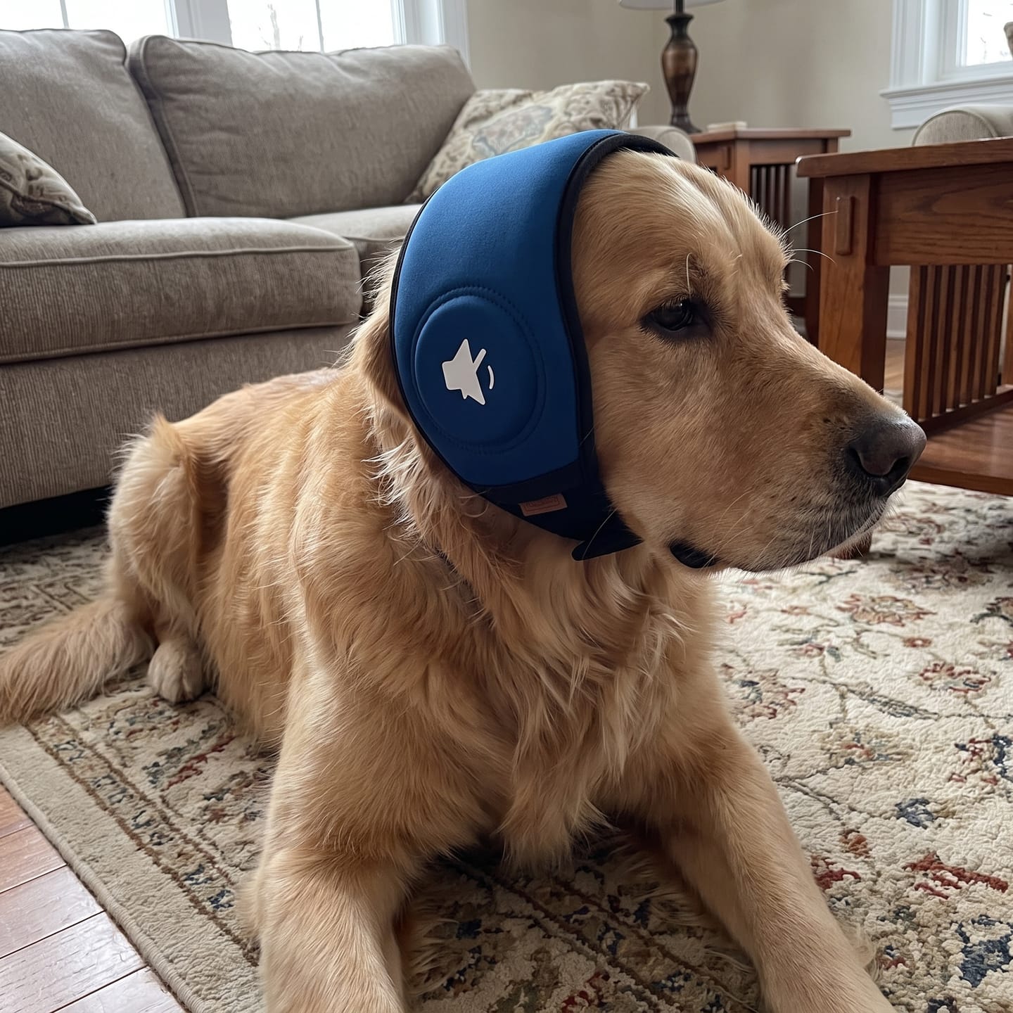 Customer photo review of Orejeras antirruido para perros