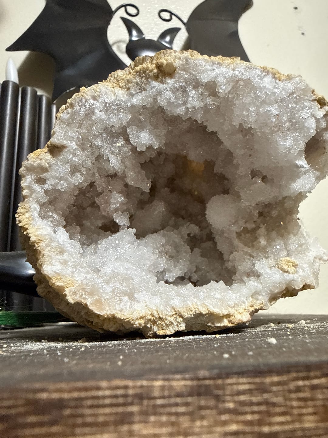 Customer photo review of Gallon Break Your Own Quartz Geodes w/ One Colored Geode