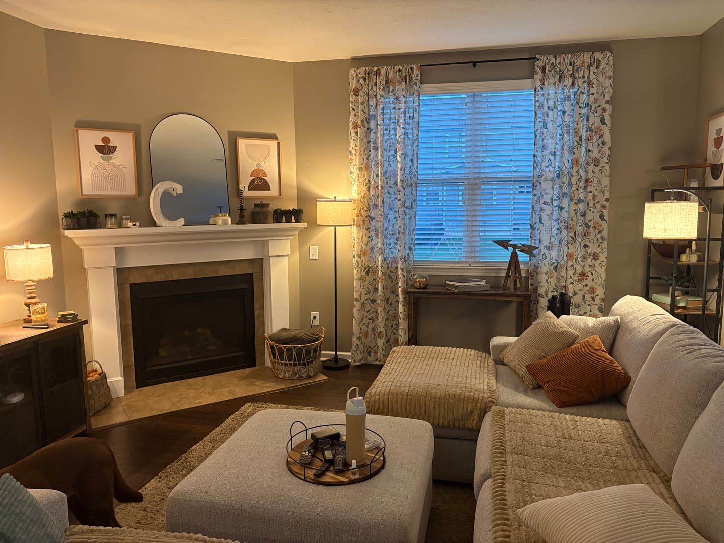 Customer photo review of Hattie Floral Linen Blend Curtains (2 Panels)