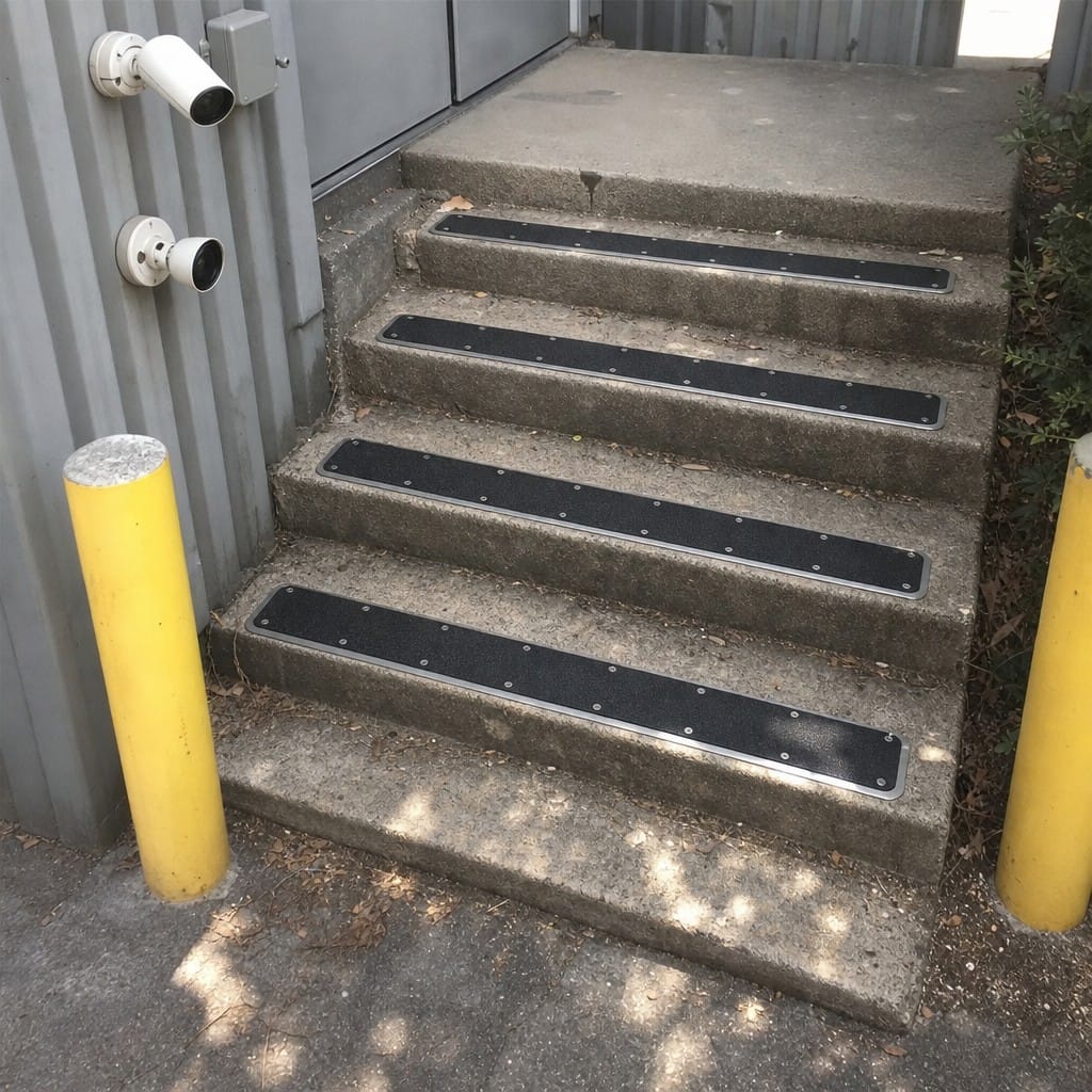 Customer photo review of Steel Treadplates 63mm 115mm Commercial Anti Slip Nosing