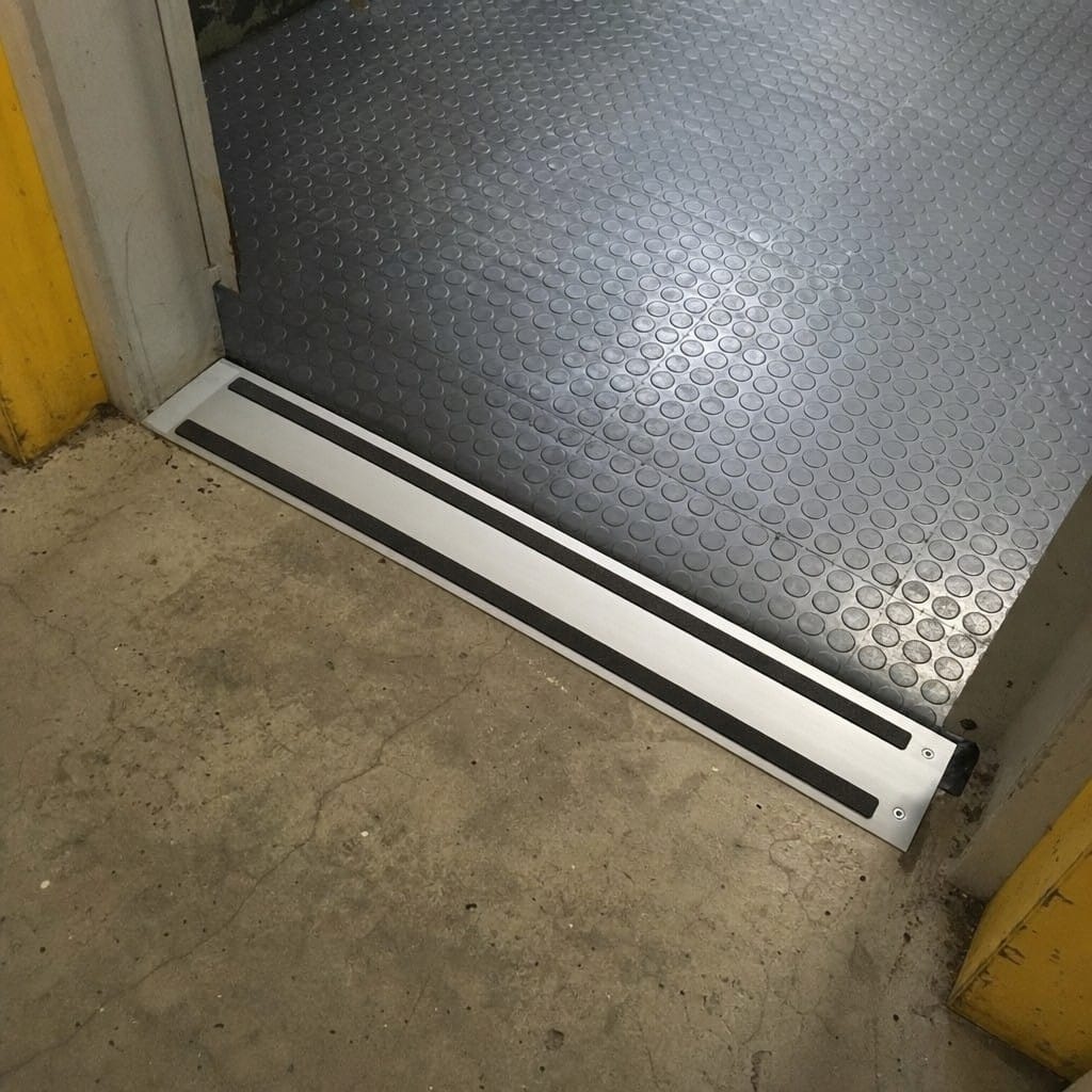 Customer photo review of Anodised Door Threshold 60mm Self Adhesive Matt Silver